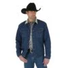 Men's Wrangler Blanket Lined Denim Jacket #74270PW -Western Cowboy Equipment Store ww ba 74270PW hr 1