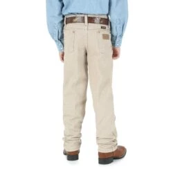 Boy's Wrangler Cowboy Cut Original Fit Jean #13MWBTN (8-16) -Western Cowboy Equipment Store ww re 13MWBTN hr 2